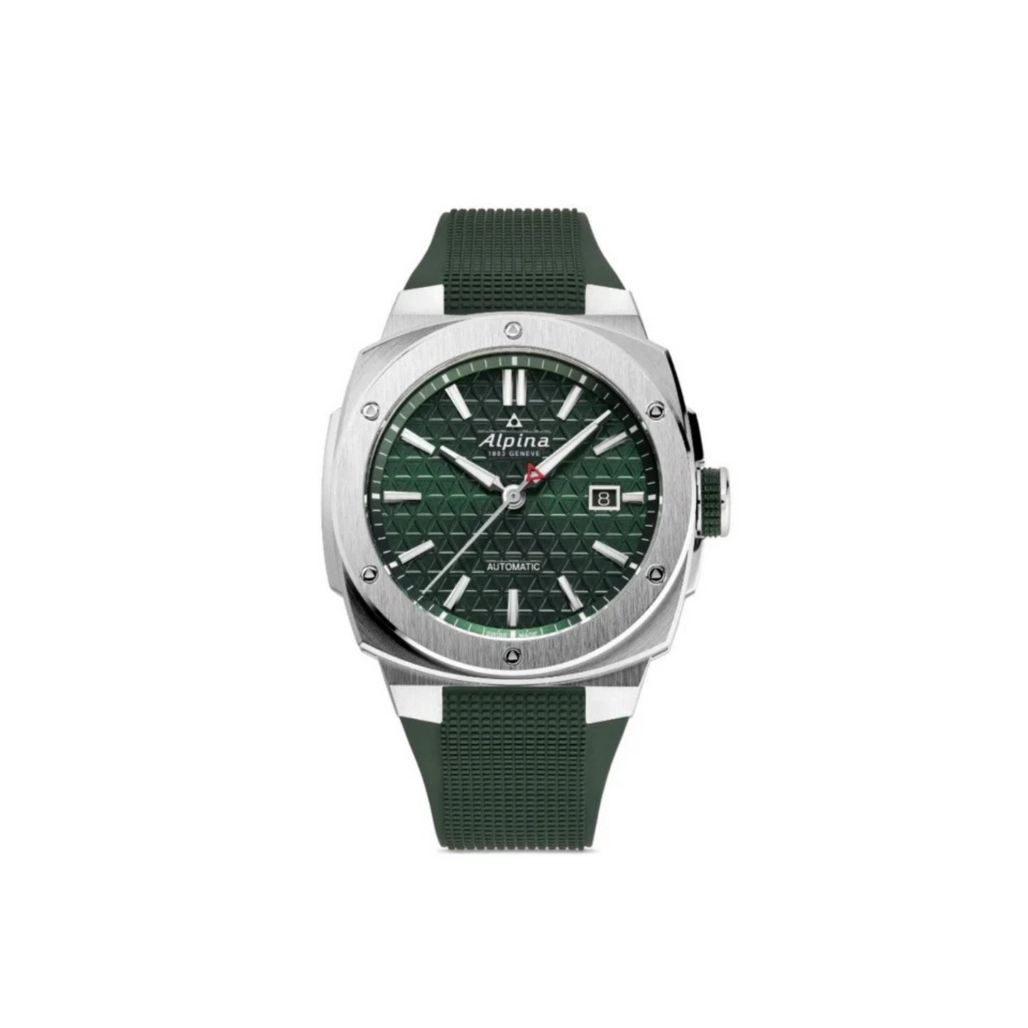Alpina Alpiner Extreme Automatic Green Dial 42.5mm Men Swiss Watch Rubber Strap