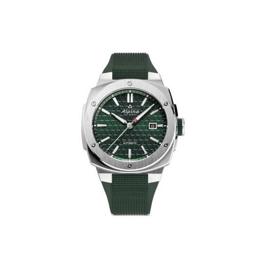 Alpina Alpiner Extreme Automatic Green Dial 42.5mm Men Swiss Watch Rubber Strap