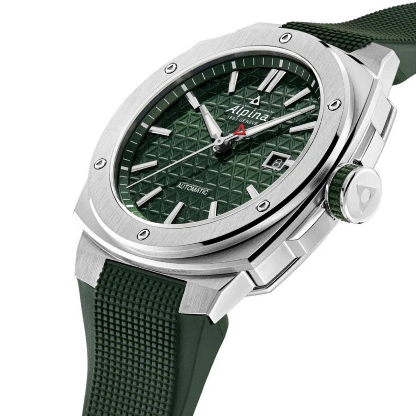 Alpina Alpiner Extreme Automatic Green Dial 42.5mm Men Swiss Watch Rubber Strap