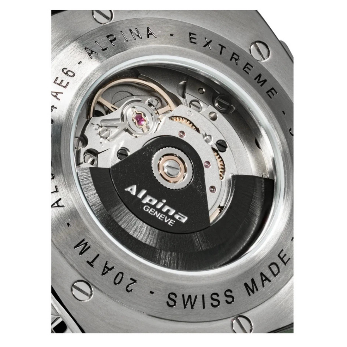 Alpina Alpiner Extreme Automatic Green Dial 42.5mm Men Swiss Watch Rubber Strap
