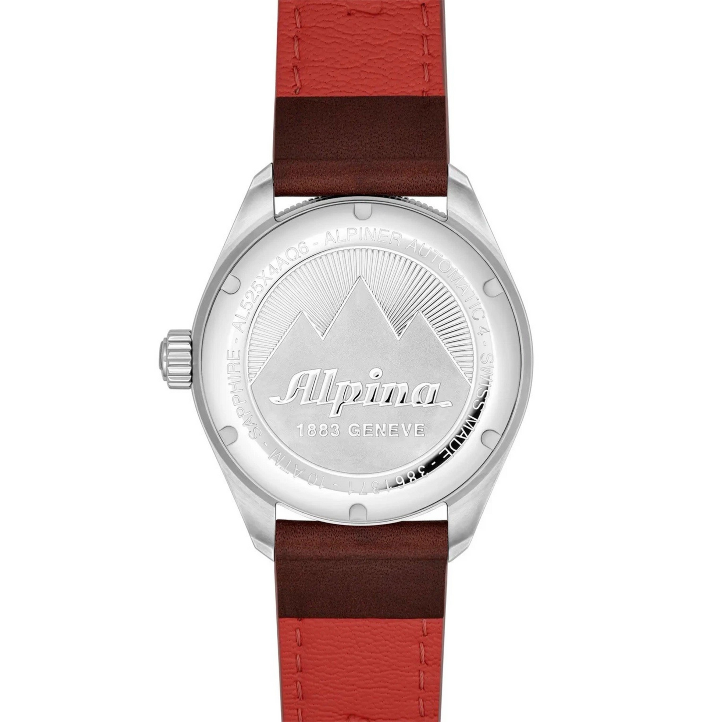 Alpina ALPINER 4 Automatic Blue Dial Brown Strap Men's Watch AL-525NS5AQ6