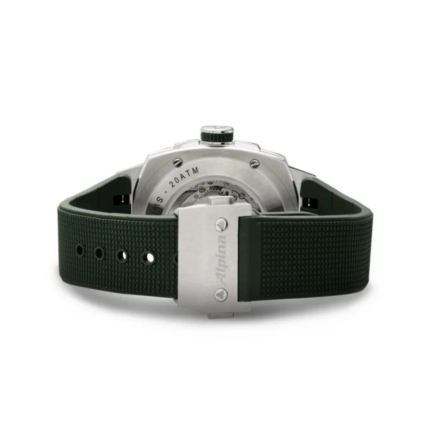 Alpina Alpiner Extreme Automatic Green Dial 42.5mm Men Swiss Watch Rubber Strap